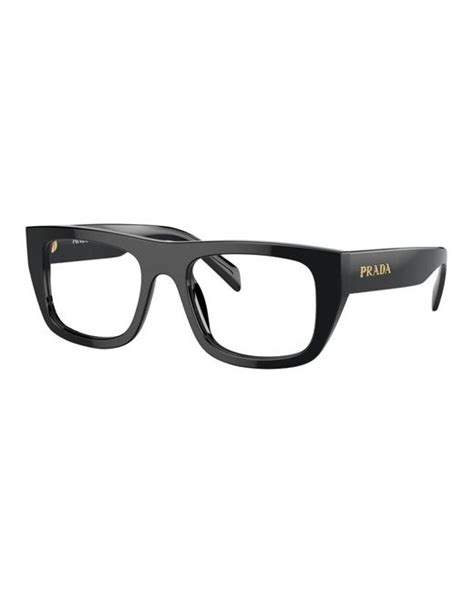 prada men's black glasses|prada men's glasses vps 52f.